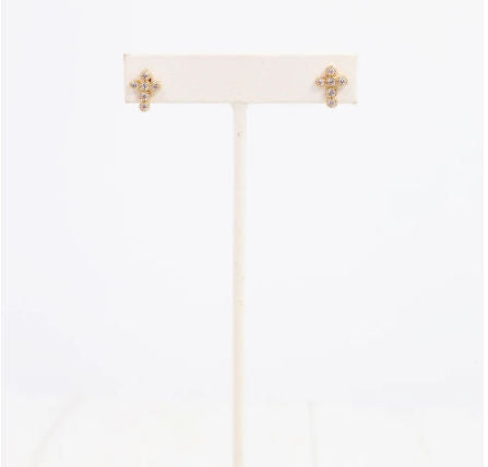 Shining Cross Earrings