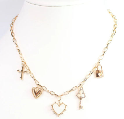 Key to My Heart Charm Necklace