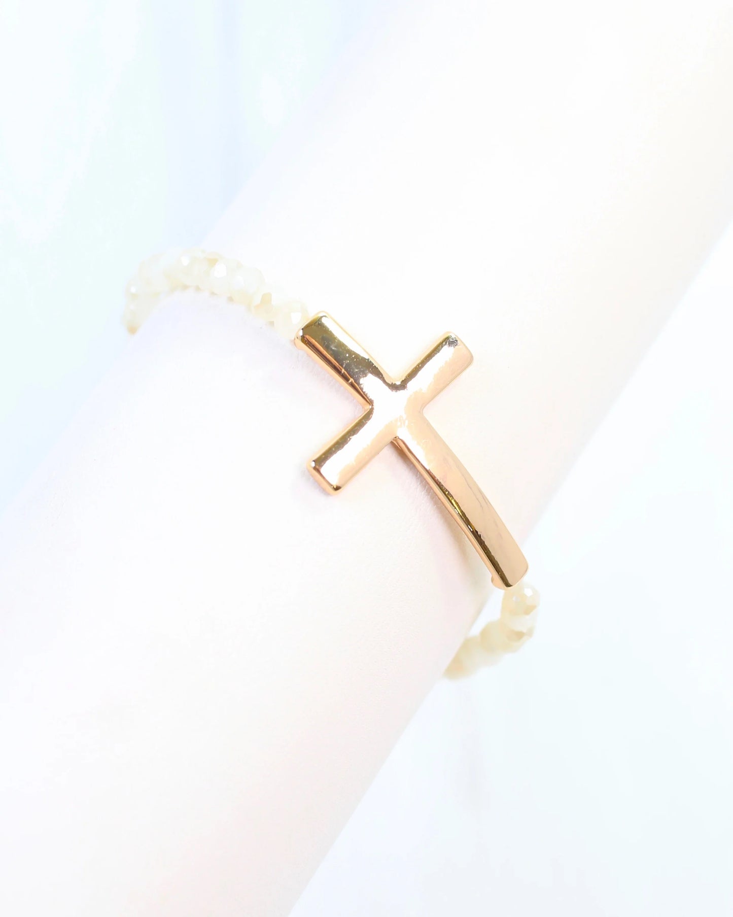 Camille Cross and Bead Bracelet