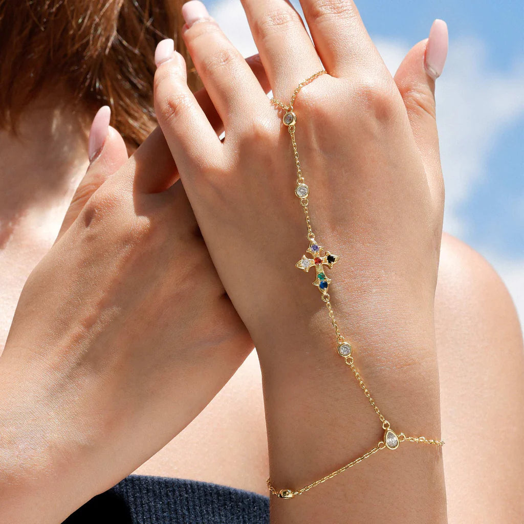 Radiance Cross Hand Chain