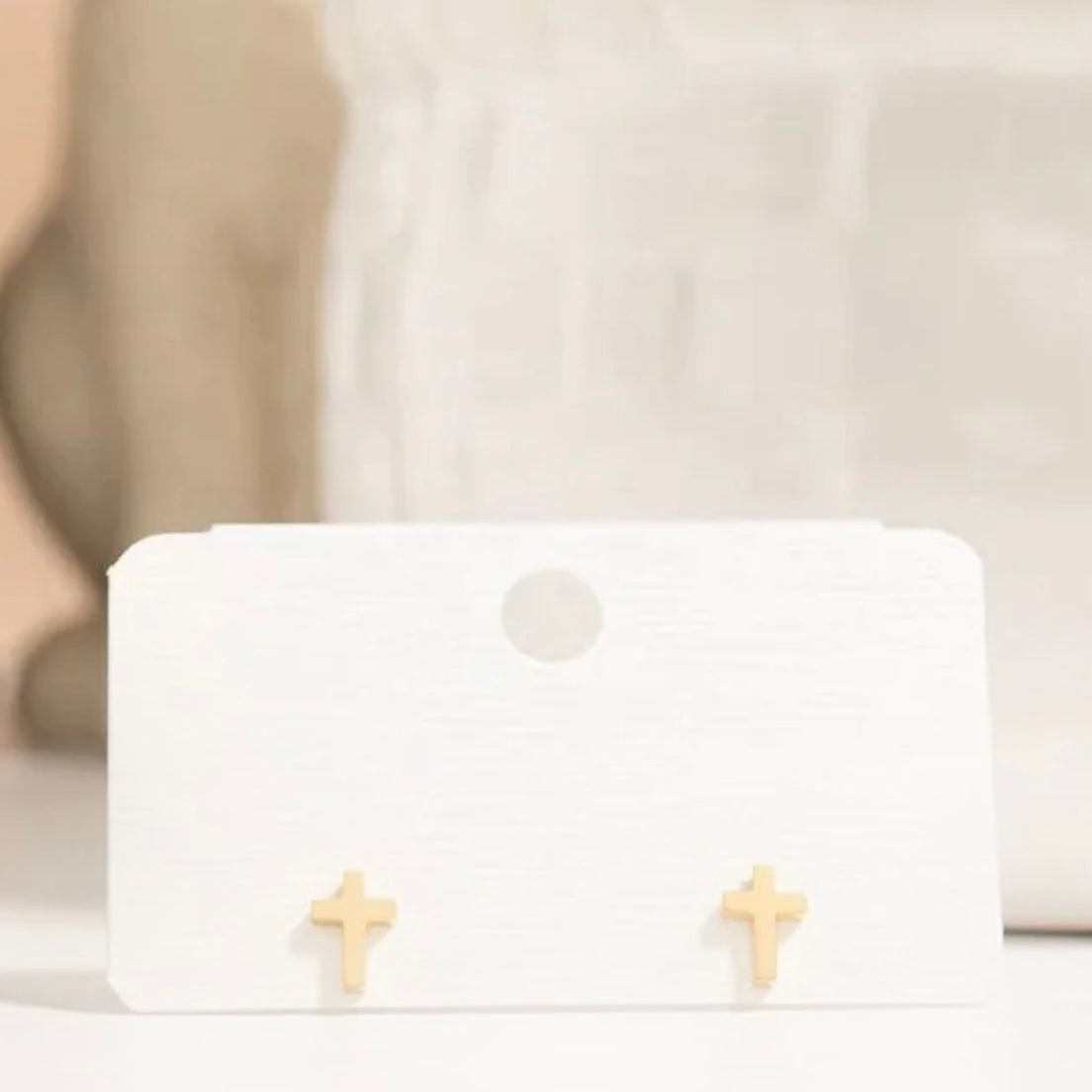 Gili X Adorned Co. Simplicity Cross Earrings