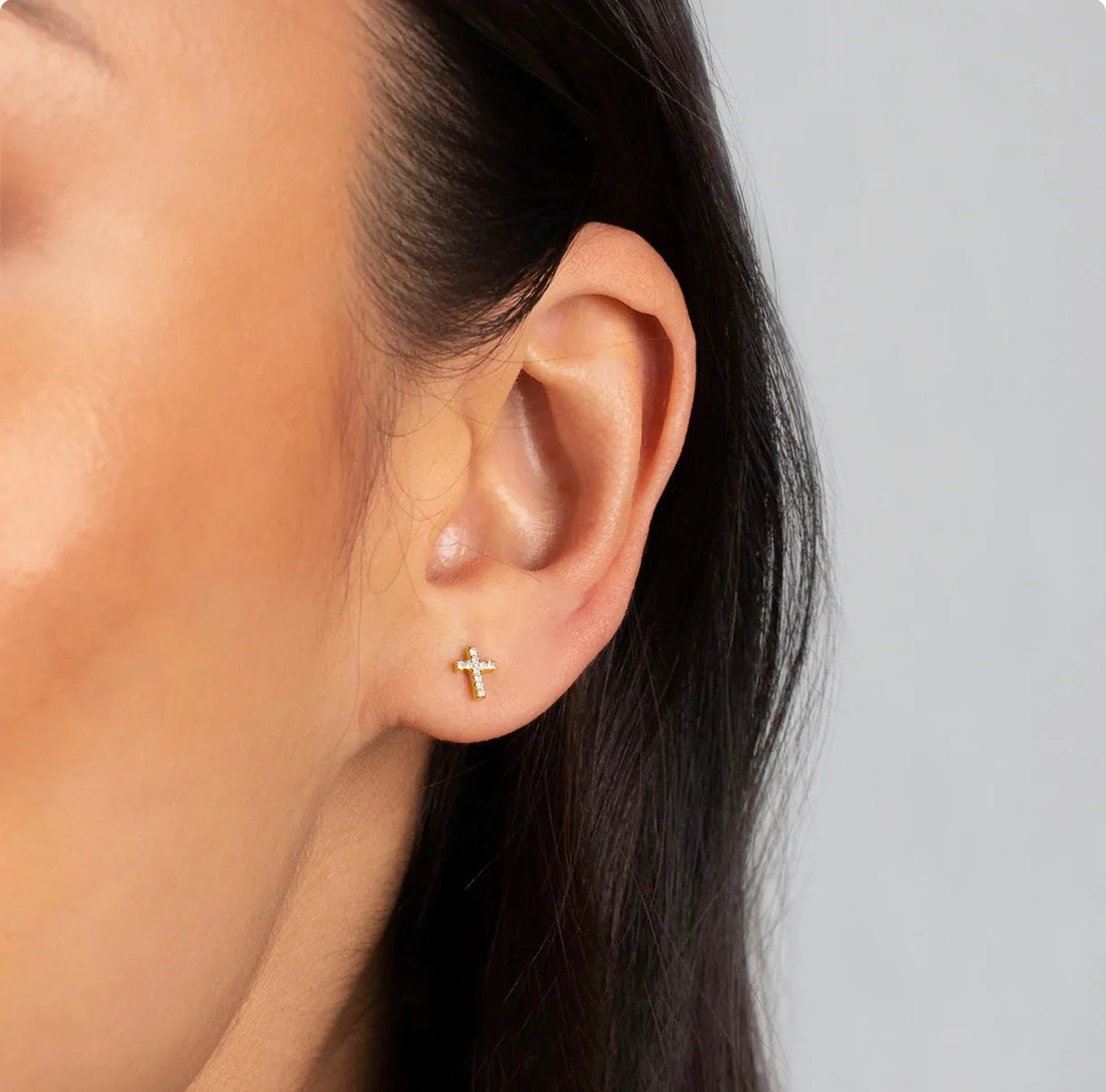 Mini Heart Huggie Earrings