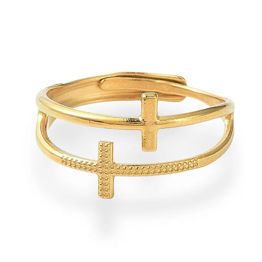 Heaven’s Grace Adjustable Cross Ring