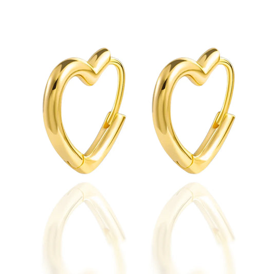Mini Heart Huggie Earrings