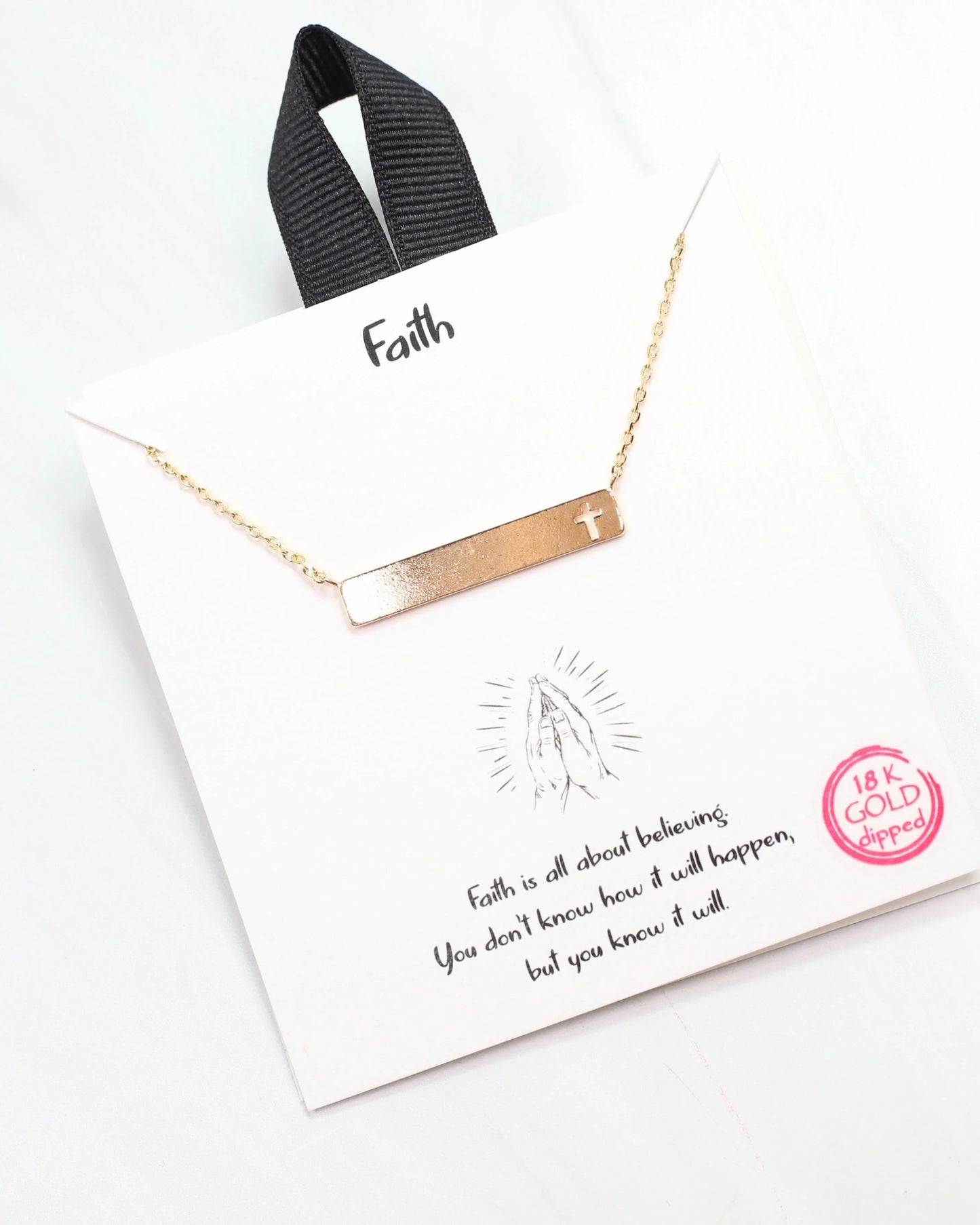 Faith Bar Necklace