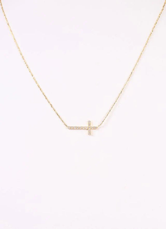 Gili X Adorned Co. CZ Cross Necklace