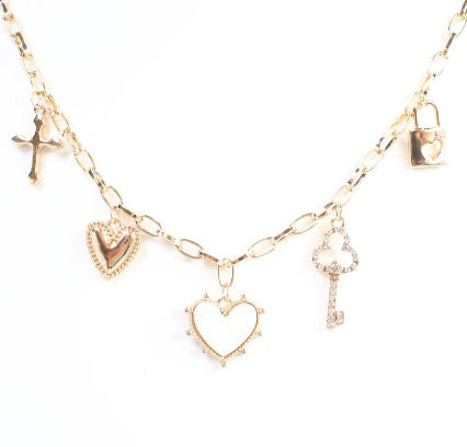 Key to My Heart Charm Necklace