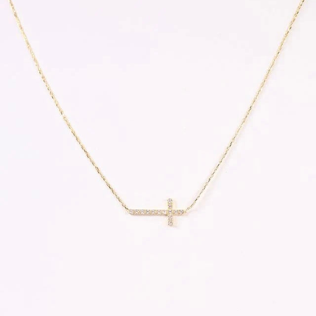 Gili X Adorned Co. CZ Cross Necklace