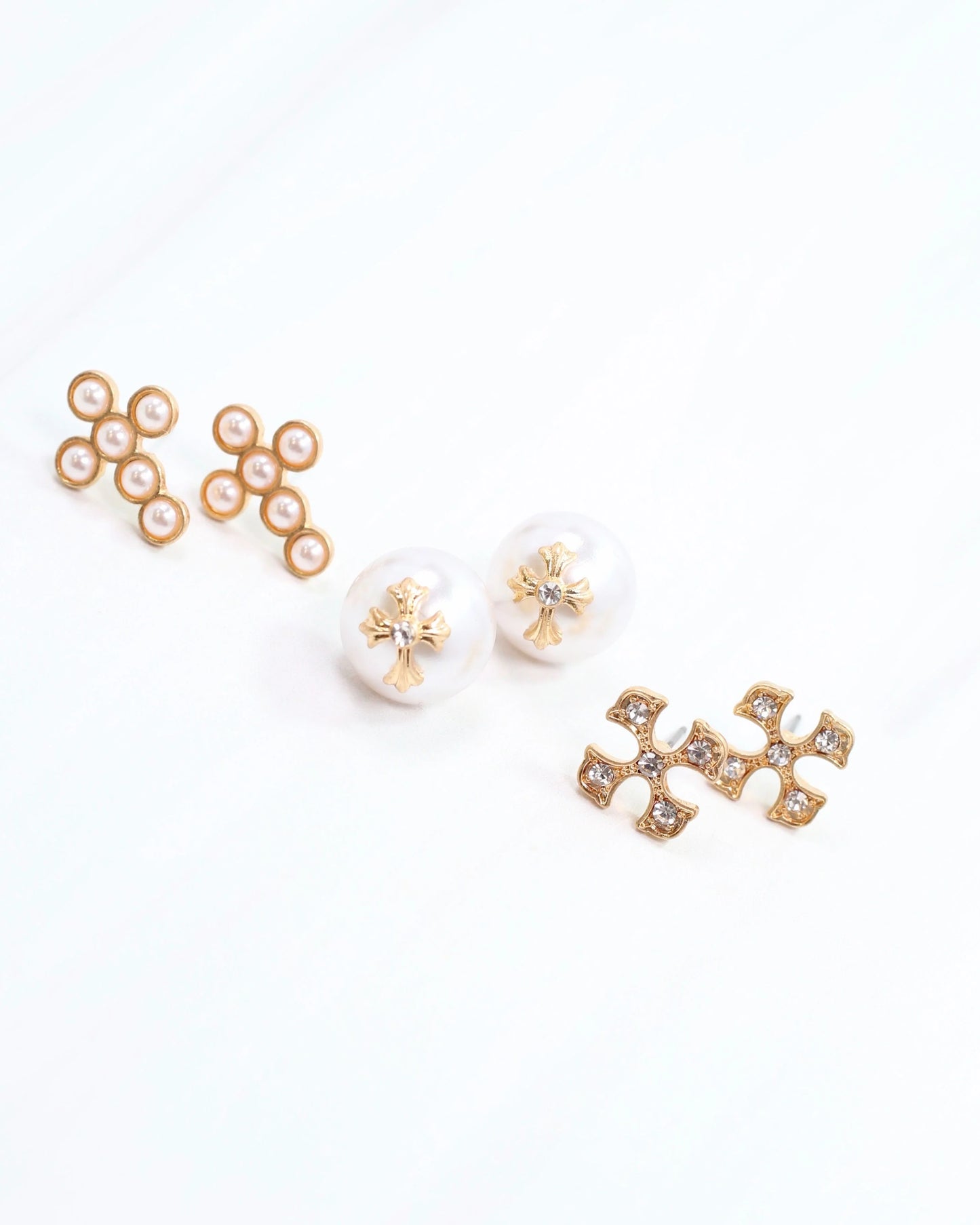 At The Cross Earrings Set