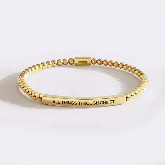 Gili X Mint & Lily “All Things Through Christ” Bracelet