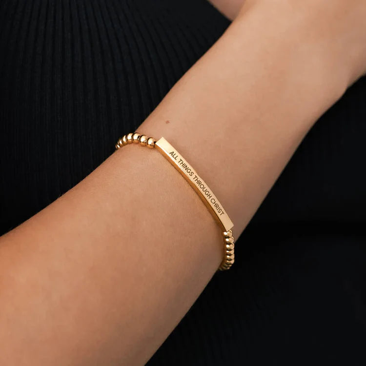 Gili X Mint & Lily “All Things Through Christ” Bracelet