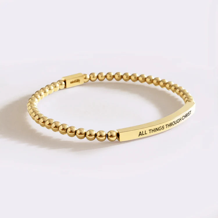 Gili X Mint & Lily “All Things Through Christ” Bracelet