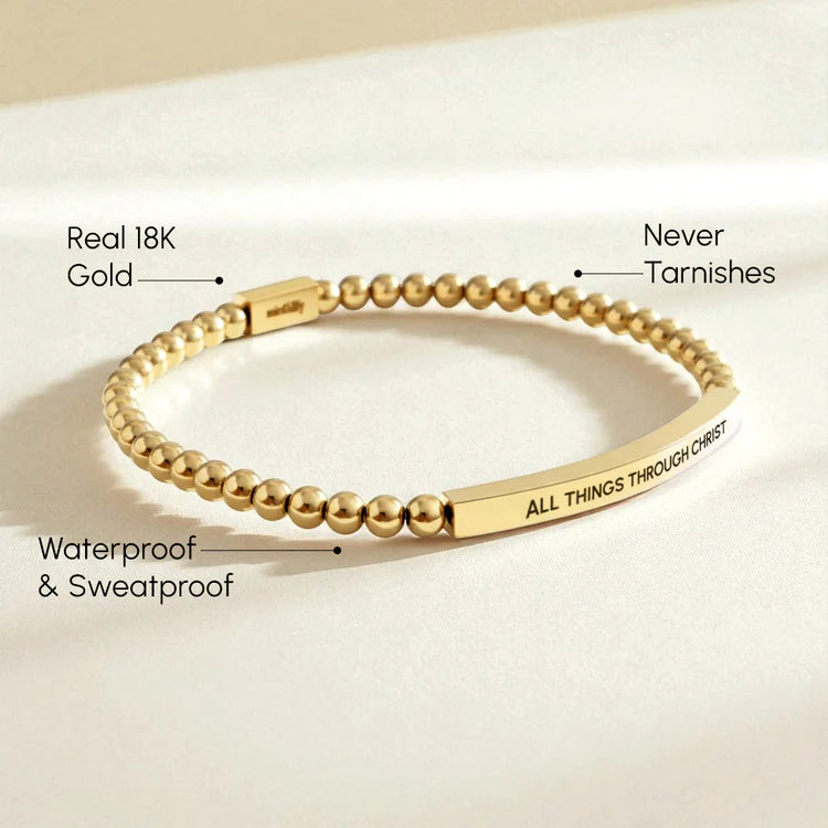 Gili X Mint & Lily “All Things Through Christ” Bracelet