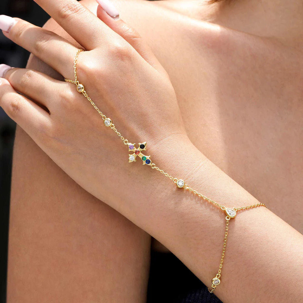 Radiance Cross Hand Chain
