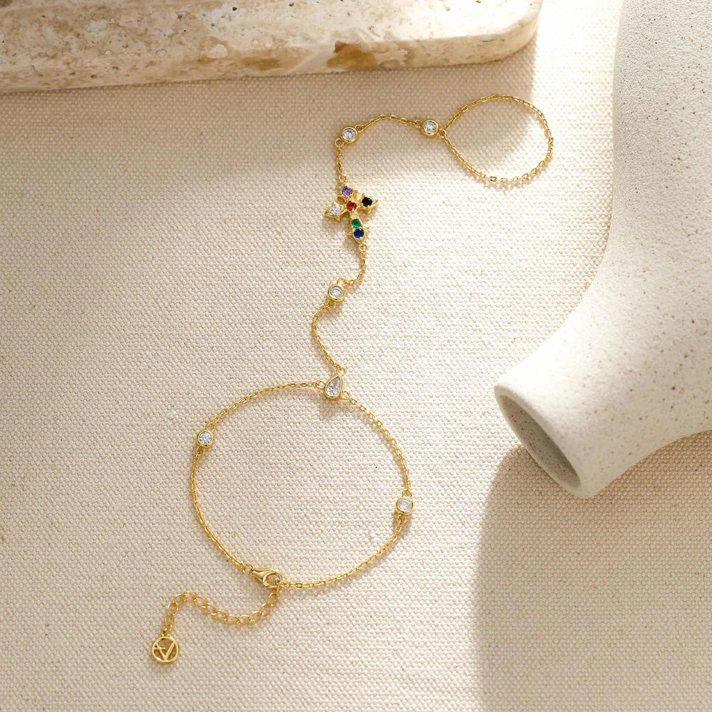 Radiance Cross Hand Chain